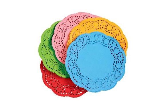6in Assorted Round Doilies Pack Of 120