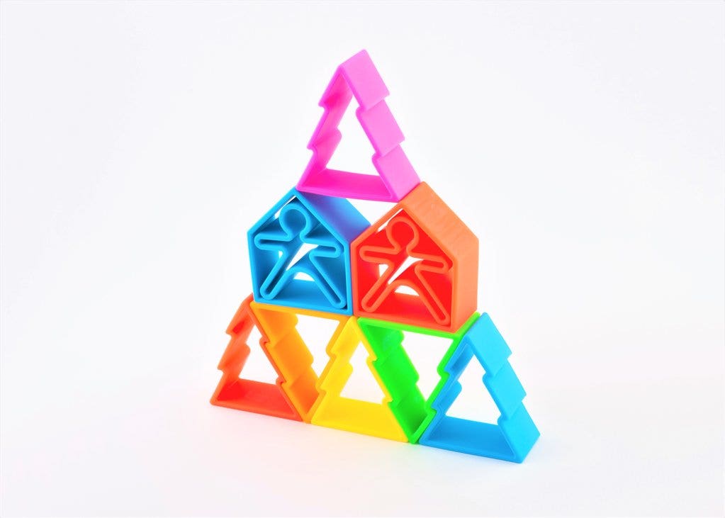 6 Kids 6 Houses 6 Trees in Silicone