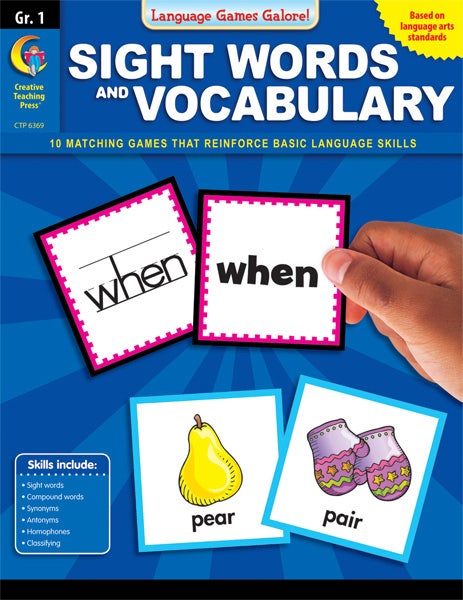 Sight Words And Vocabulary Language Games Galore Ebook