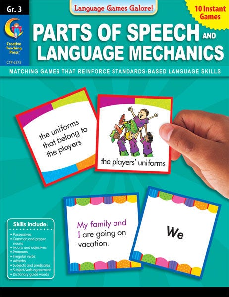 Language Games Galore: Parts of Speech and Language Mechanic