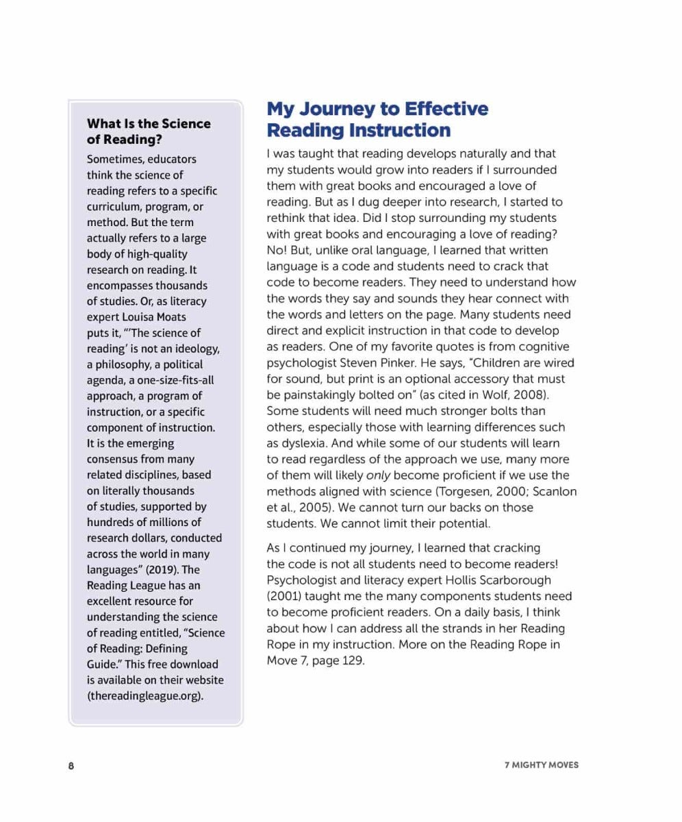 7 Mighty Moves Research-Backed Classroom-Tested Strategies to Ensure K-to-3 Reading Success