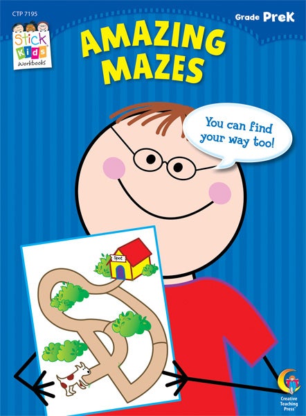 Amazing Mazes Stick Kids Workbook: PreKindergarten Ebook