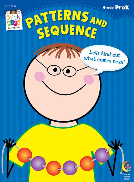 Patterns and Sequence Stick Kids Workbook: PreKindergarten E