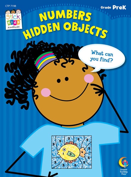 Numbers: Hidden Pictures Stick Kids Workbook: PreKindergarte
