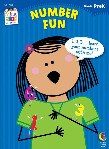 Number Fun Stick Kids Workbook: PreKindergarten Ebook