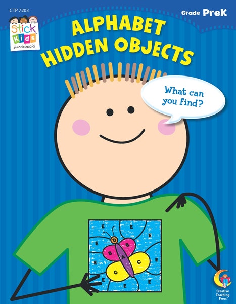 Alphabet Hidden Pictures Stick Kids Workbook: PreKindergarte