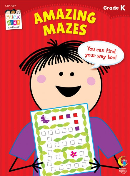 Amazing Mazes Stick Kids Workbook: Kindergarten Ebook