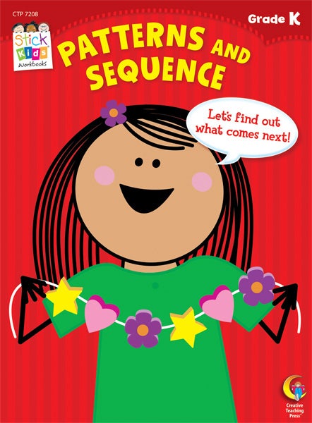 Patterns and Sequence Stick Kids Workbook: Kindergarten Eboo