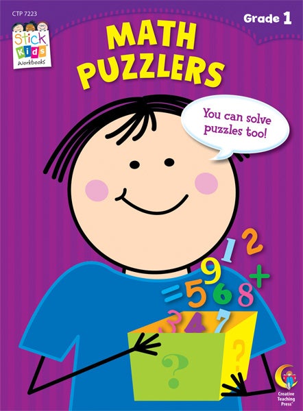 Math Puzzlers Stick Kids Workbook: Grade 1 Ebook