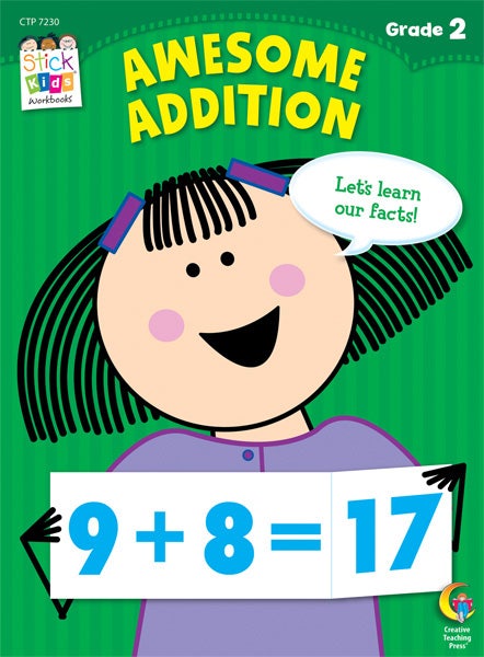 Awesome Addition Stick Kids Workbook: Grade 2 Ebook