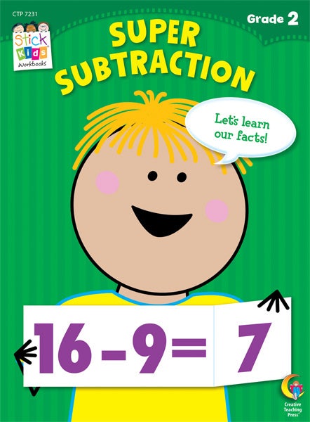 Super Subtraction Stick Kids Workbook: Grade 2 Ebook