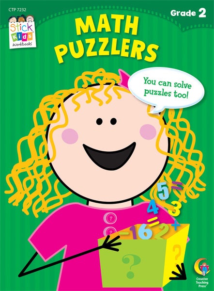 Math Puzzlers Stick Kids Workbook: Grade 2 Ebook