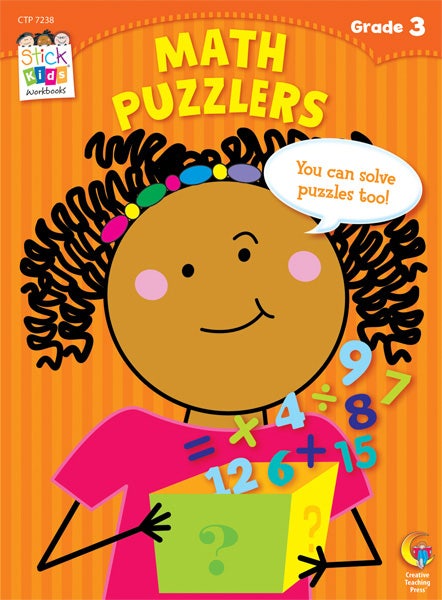 Math Puzzlers Stick Kids Workbook: Grade 3 Ebook