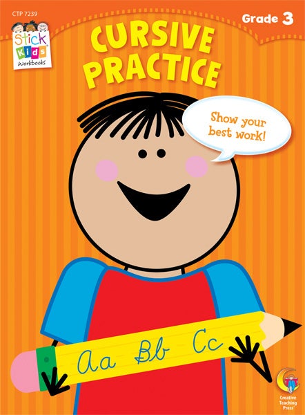 Cursive Practice Stick Kids Workbook: Grade 3 Ebook