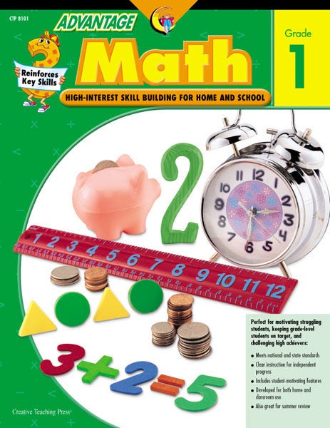 Math Grade 1 - Advantage Workbooks (Enhanced eBook) Ebook