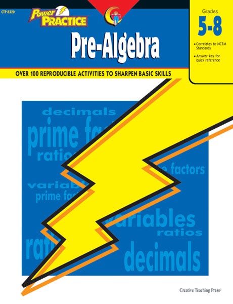 Gr 5-8 Pre-algebra Power Practice Series Ebook