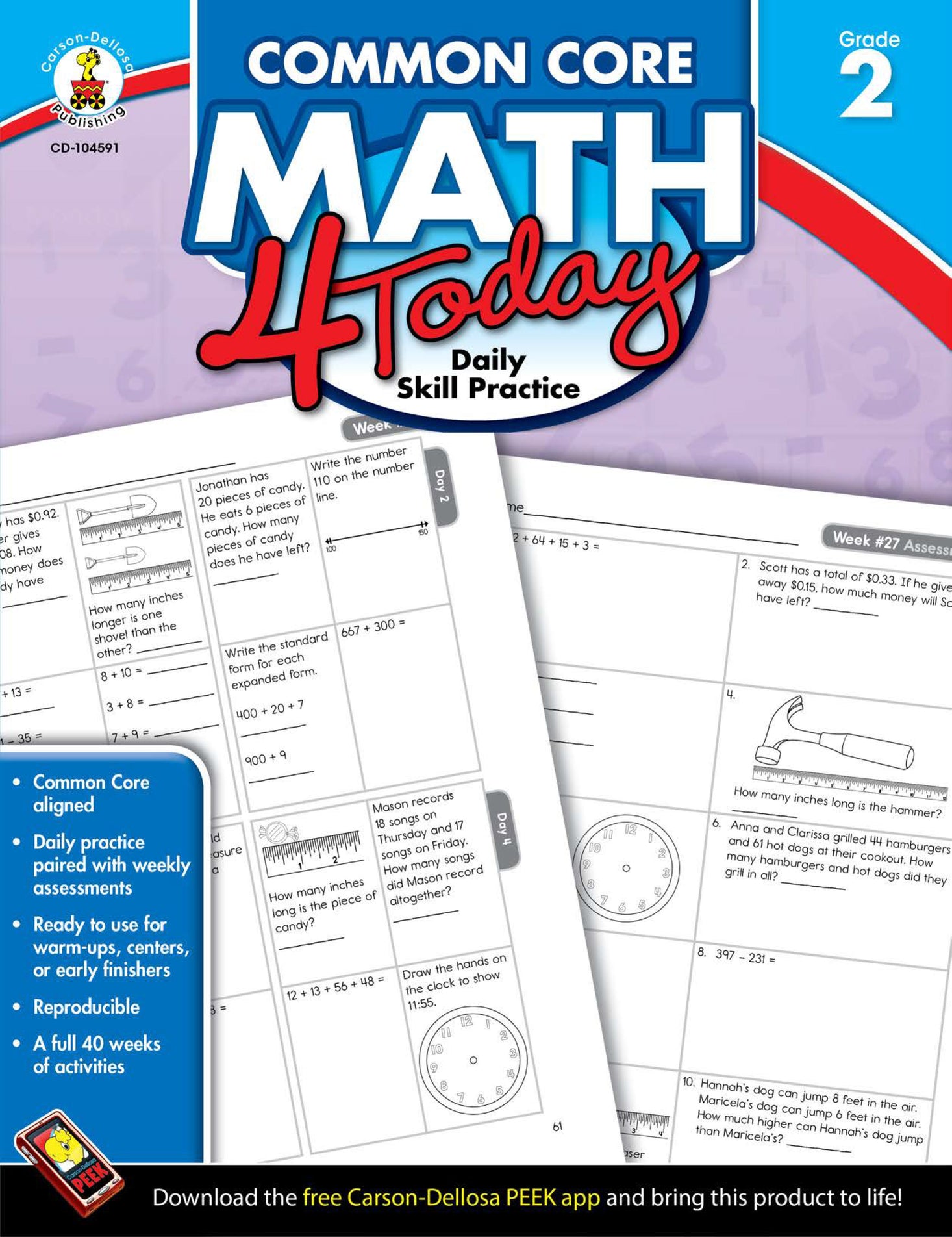 Common Core Math 4 Today Grade 2 Ebook