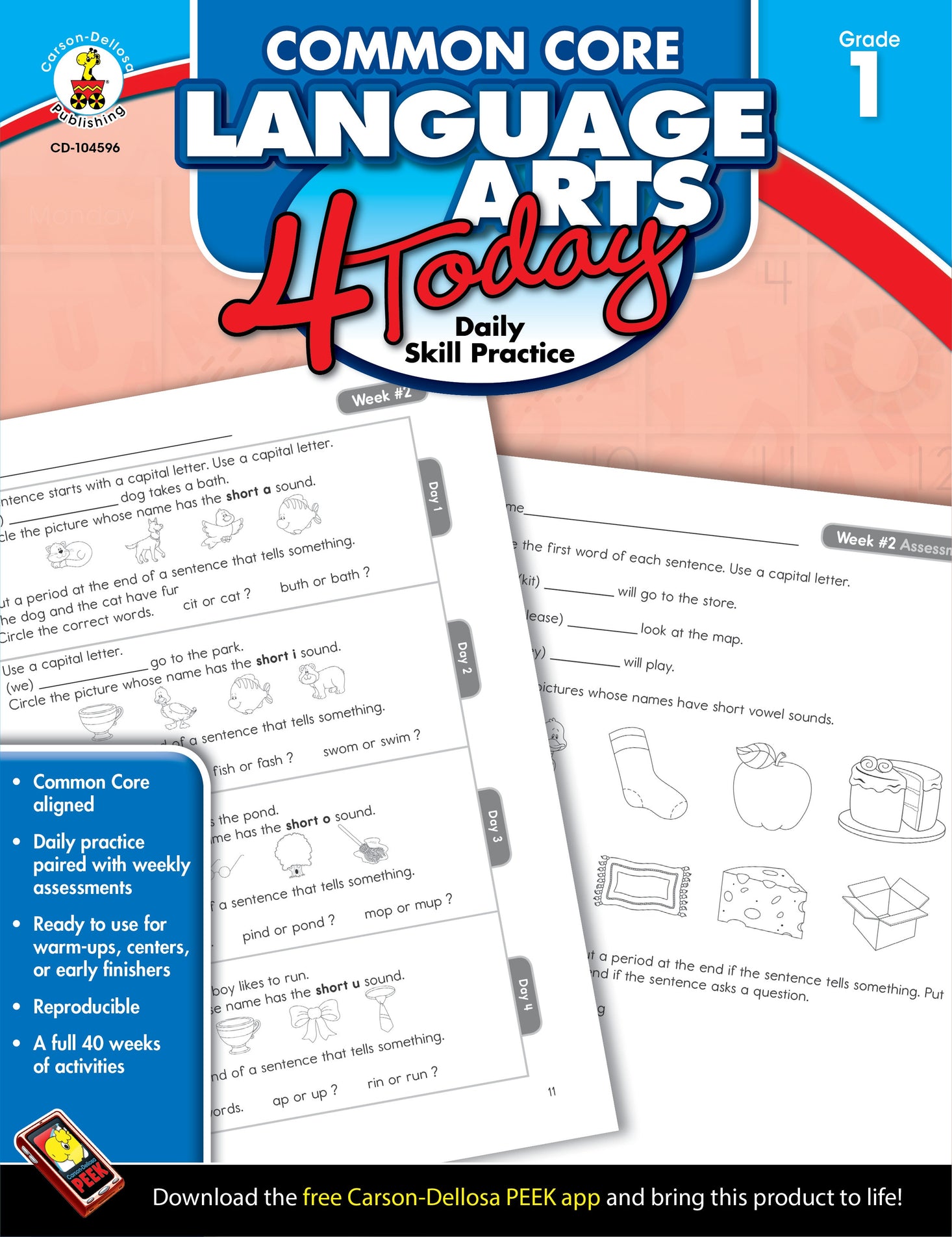 Common Core Language Arts 4 Today Grade 1 Ebook