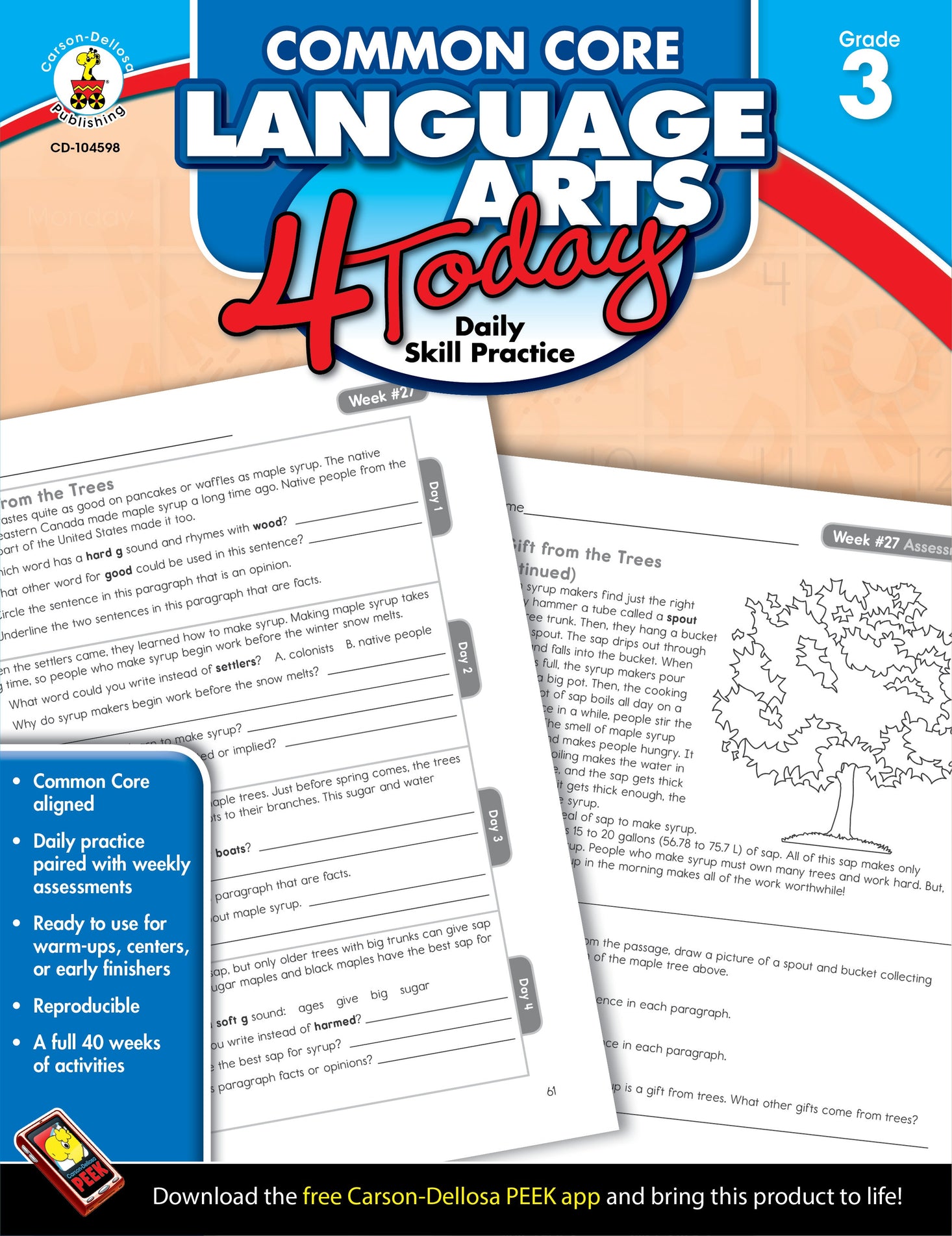 Common Core Language Arts 4 Today Grade 3 Ebook