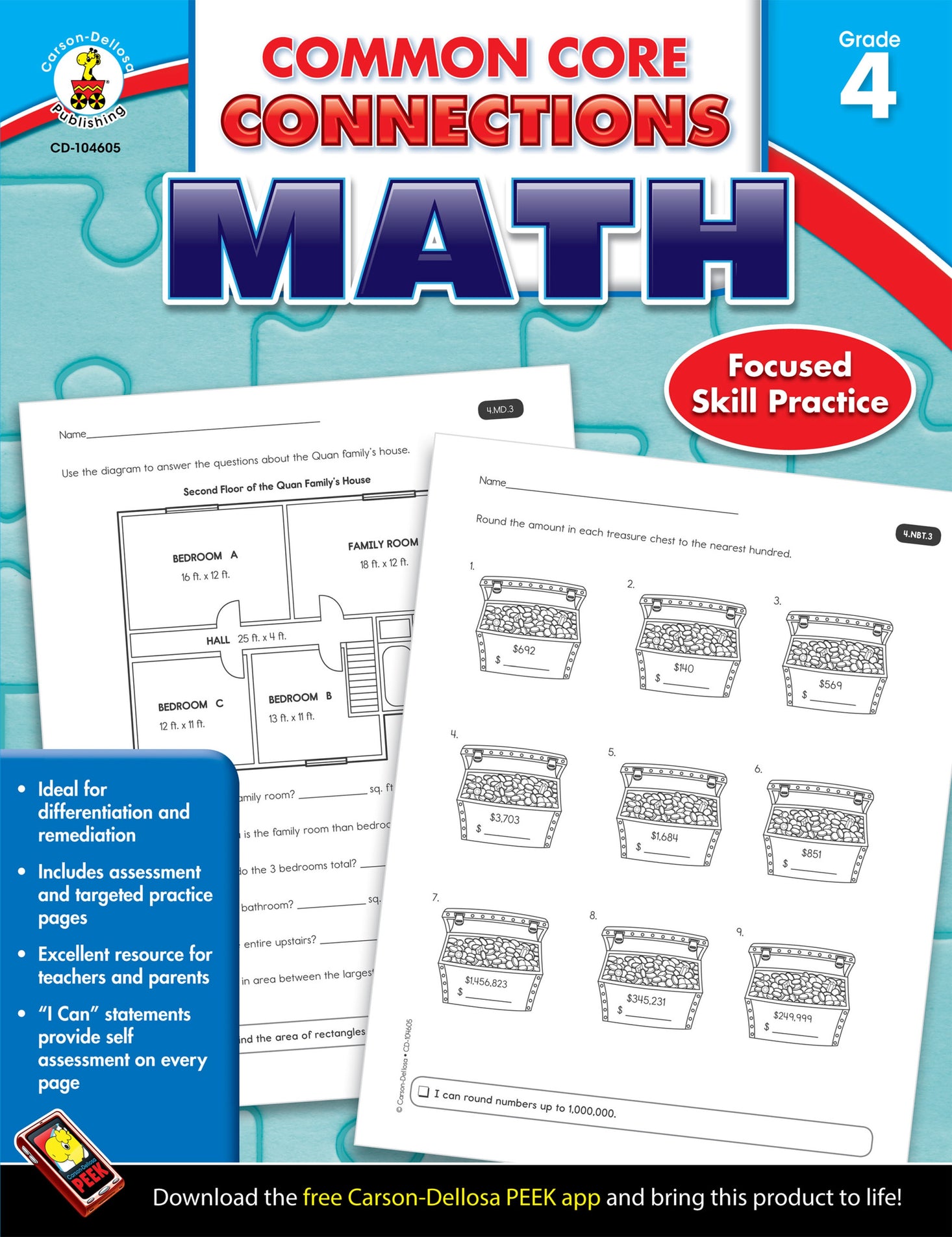 Common Core Connections Math: Grade 4 Ebook