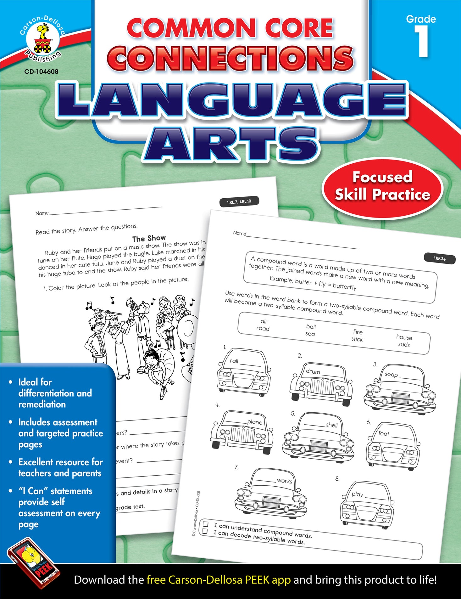 Common Core Connections Language Arts: Grade 1 Ebook