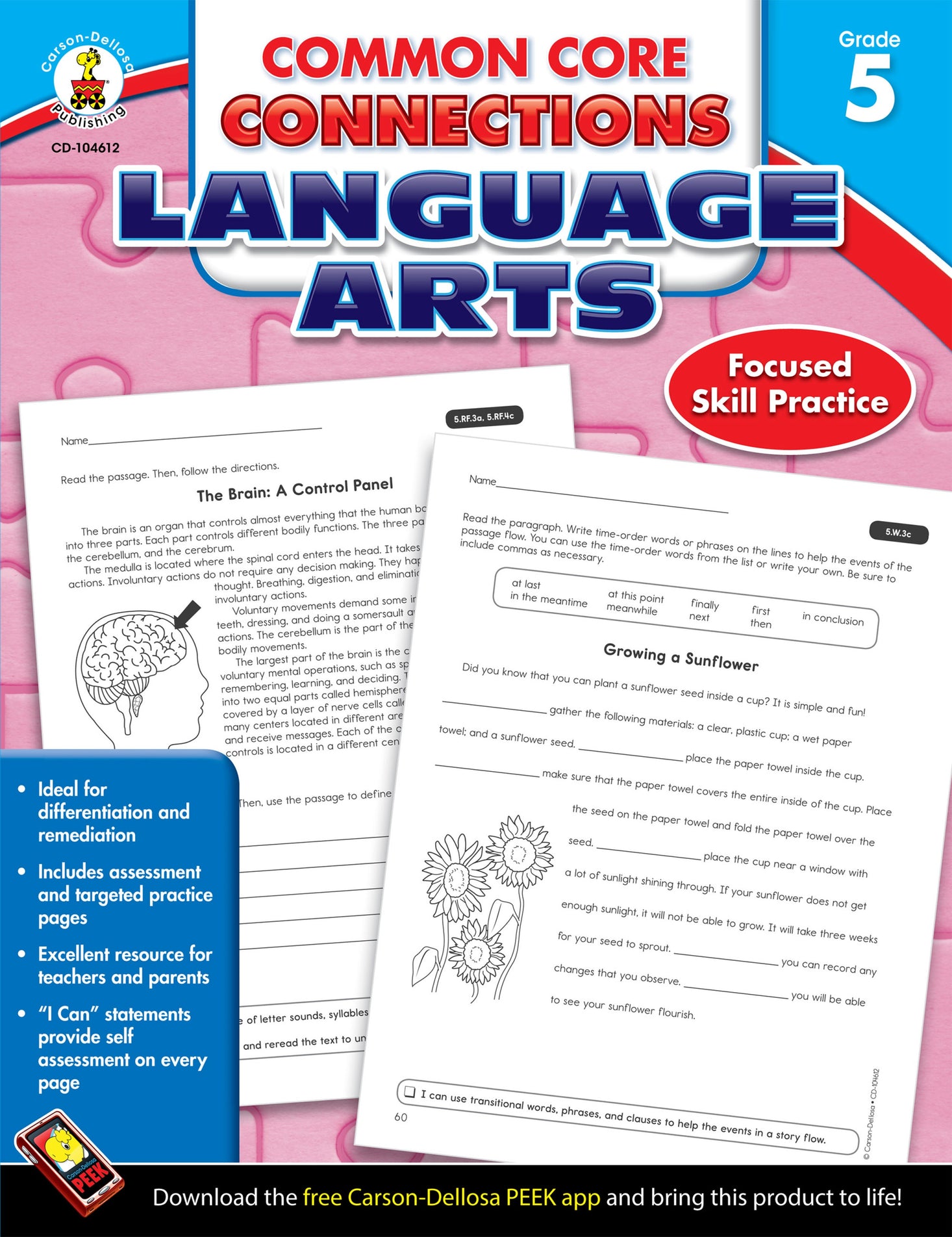 Common Core Connections Language Arts: Grade 5 Ebook