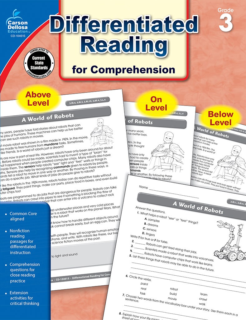Differentiated Reading for Comprehension Grade 3 (ebook)
