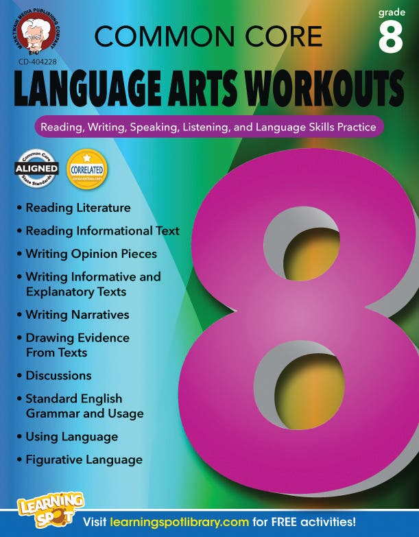 Common Core Language Arts Workouts Grade 8 (ebook) Ebook
