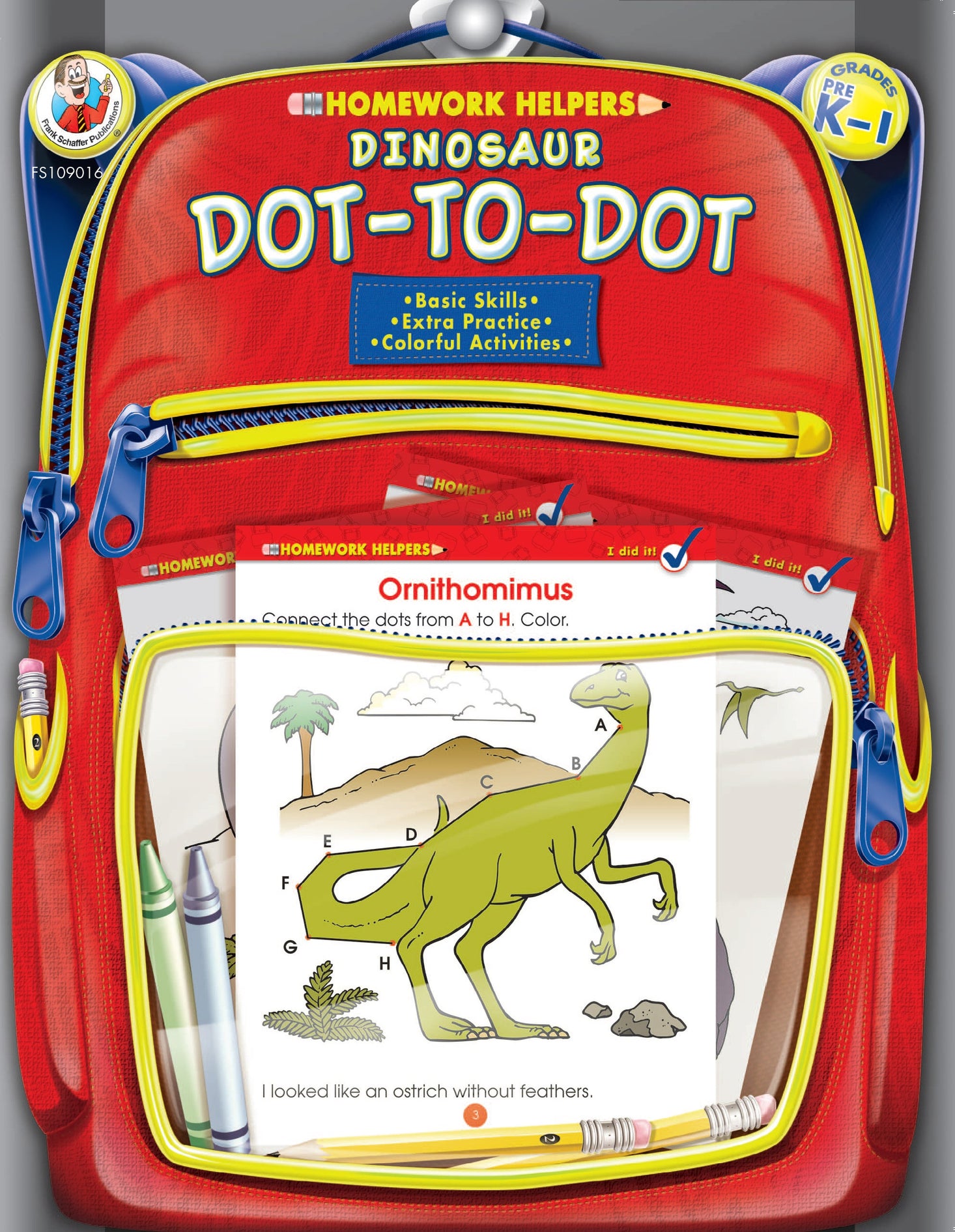 Dinosaur Dot-to-Dot Grades PK - 1 Ebook