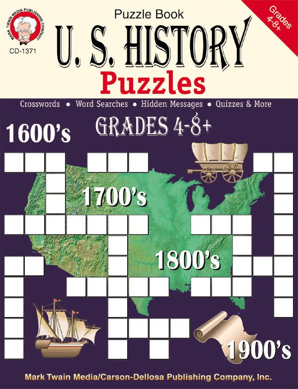 U.S. History Puzzles Grades 4 - 8+ Ebook