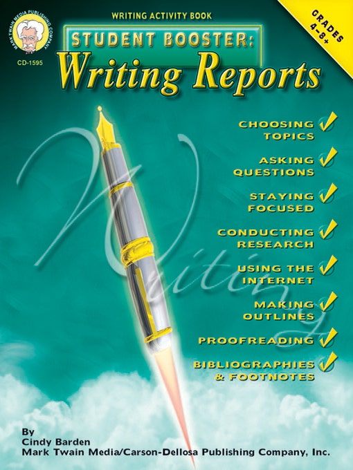 Gr 4-8 Student Booster: Writing Reports Ebook