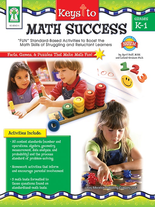 Keys to Math Success Kindergarten - Gr 1 Ebook