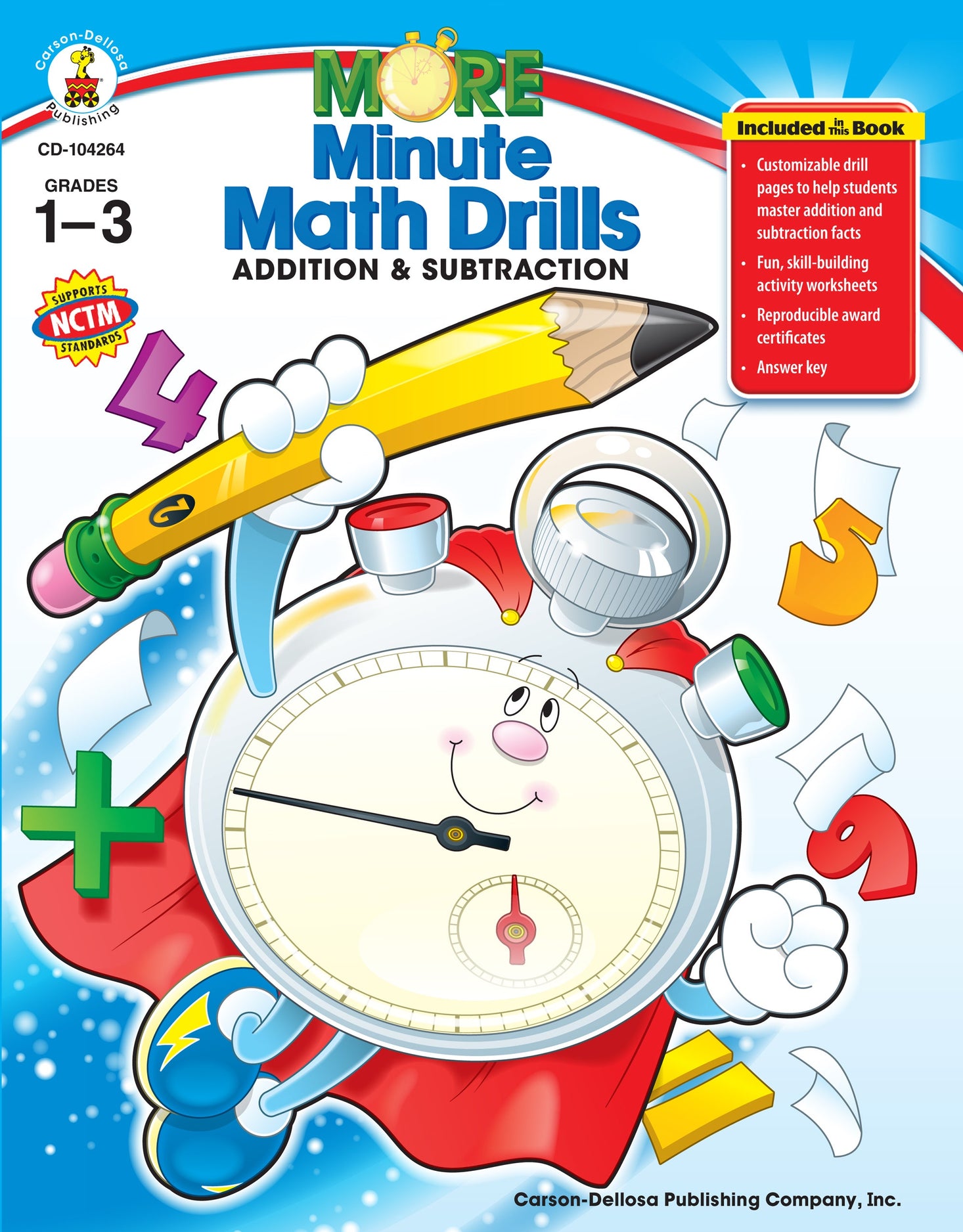 Gr 1-3 More Minute Math Drills Ebook