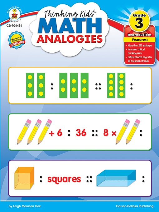 Thinking Kids Math Analogies (Grade 3) EBOOK