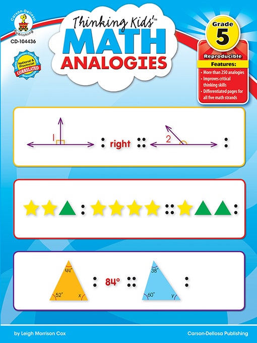 Thinking Kids Math Analogies (Grade 5) EBOOK