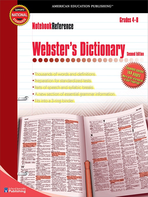 Notebook Reference Websters Dictionary Ebook