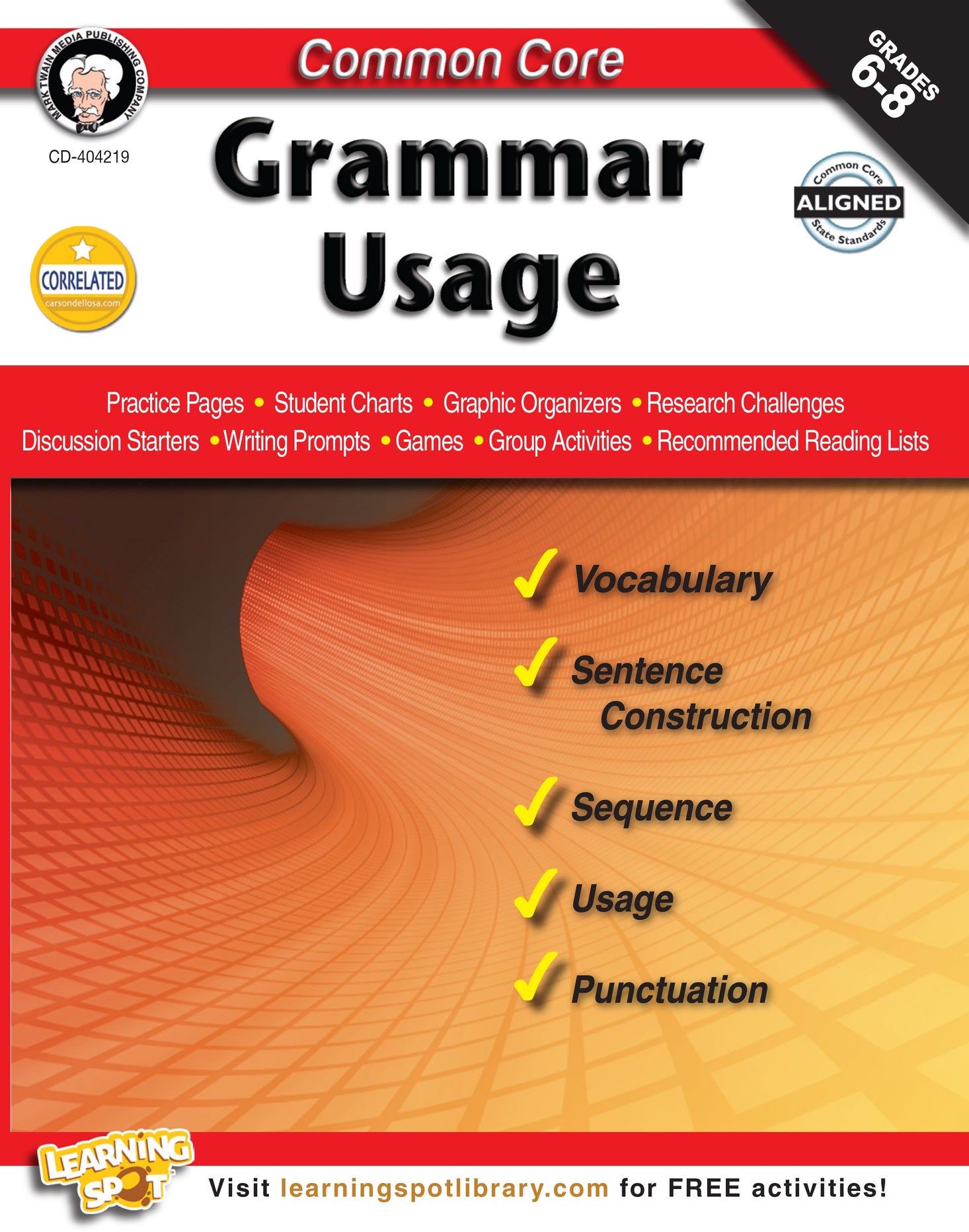 Common Core: Grammar Usage Ebook