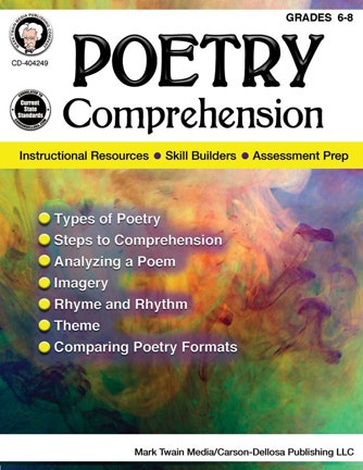 Poetry Comprehension Grades 6 - 8 Ebook