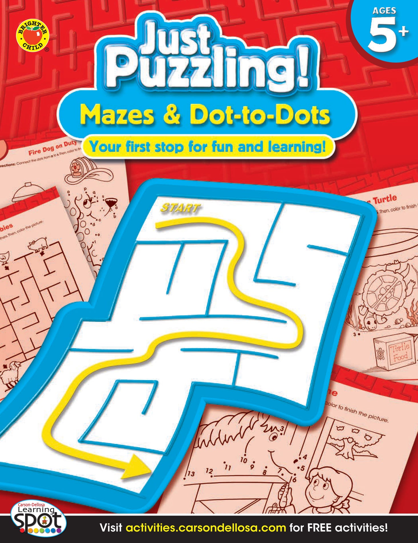 Just Puzzling Mazes and Dot-to-Dots Grades K-1 Ebook