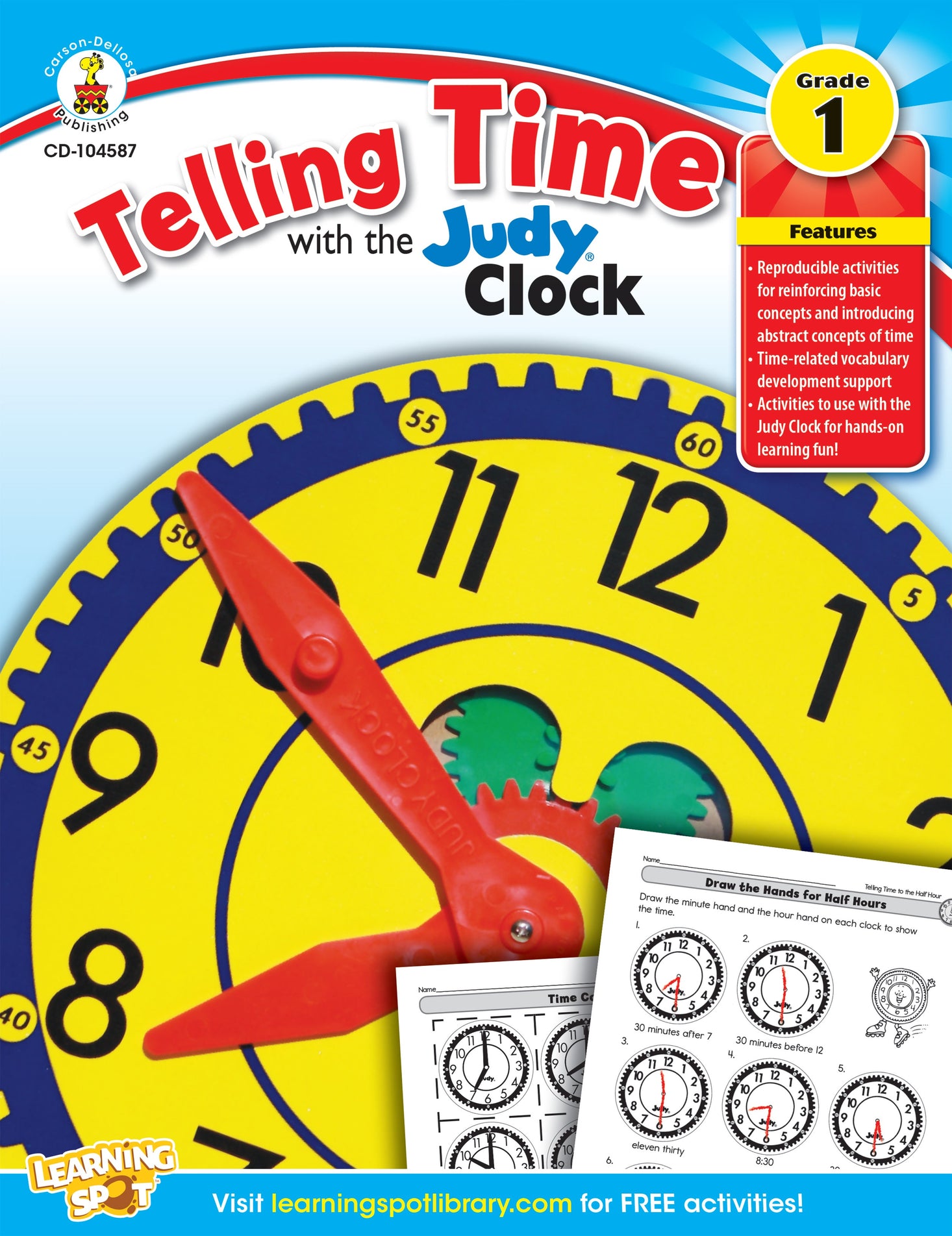 Telling Time with the Judy Clock: Grade 1 Ebook