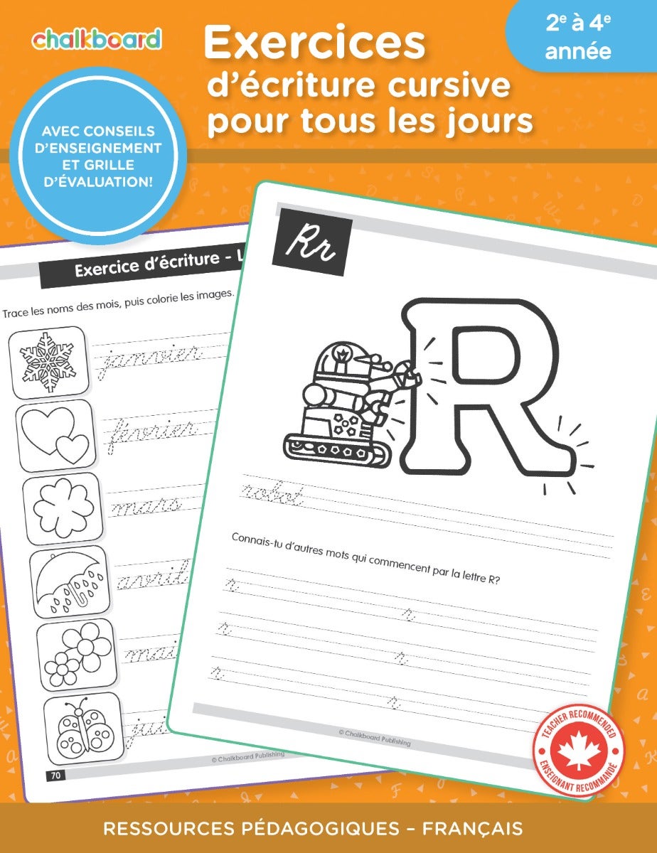 Exercices dÆecriture cursive pour tous les jours 2e A 4e ann