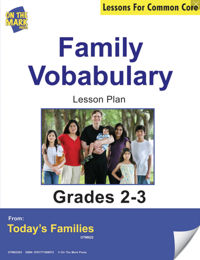 Family Vocabulary Gr. 2-3 Aligned to Common Core e-lesson