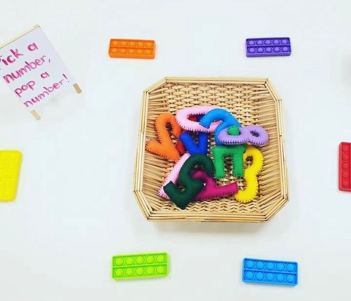 Push and Pop Bubble Ten Frames