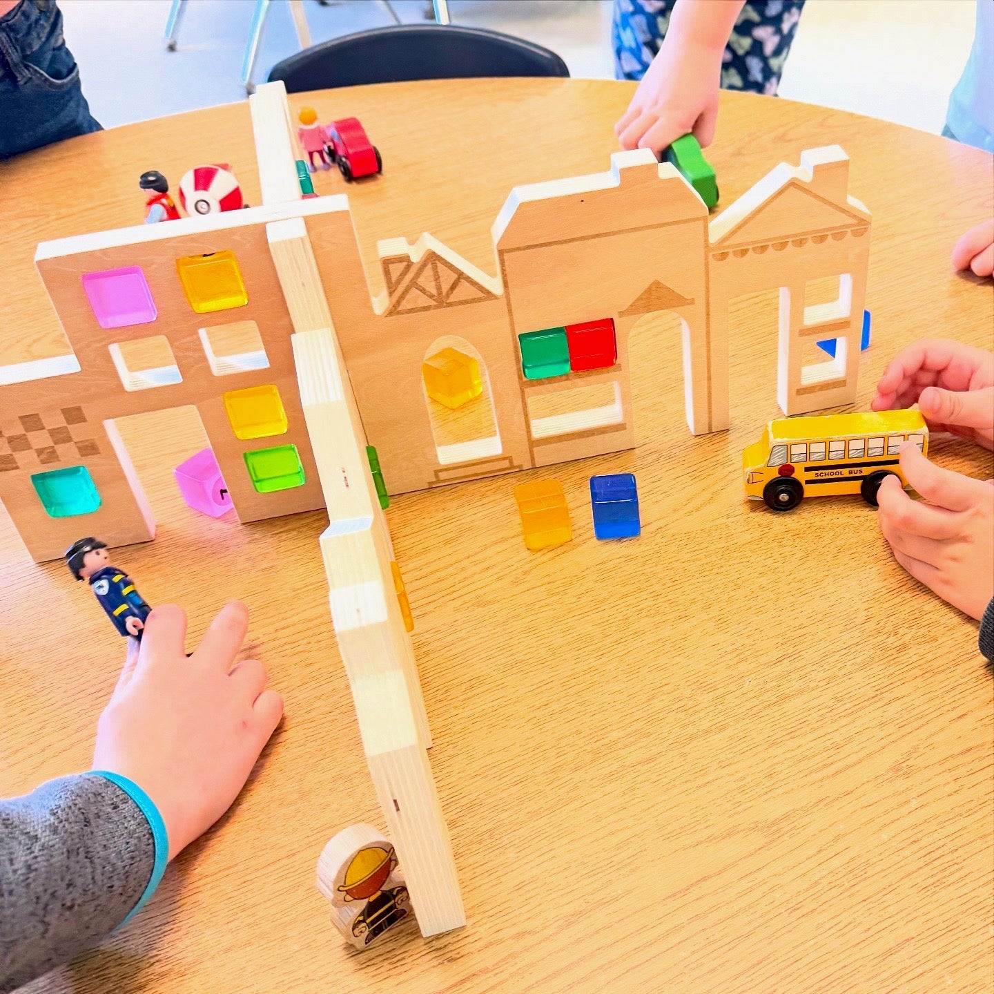 Rainbow Gem Buildings Set of 36