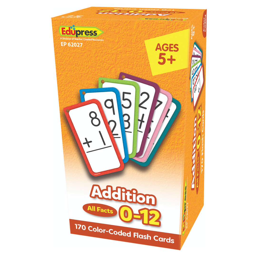 Addition Flash Cards All Facts 0–12