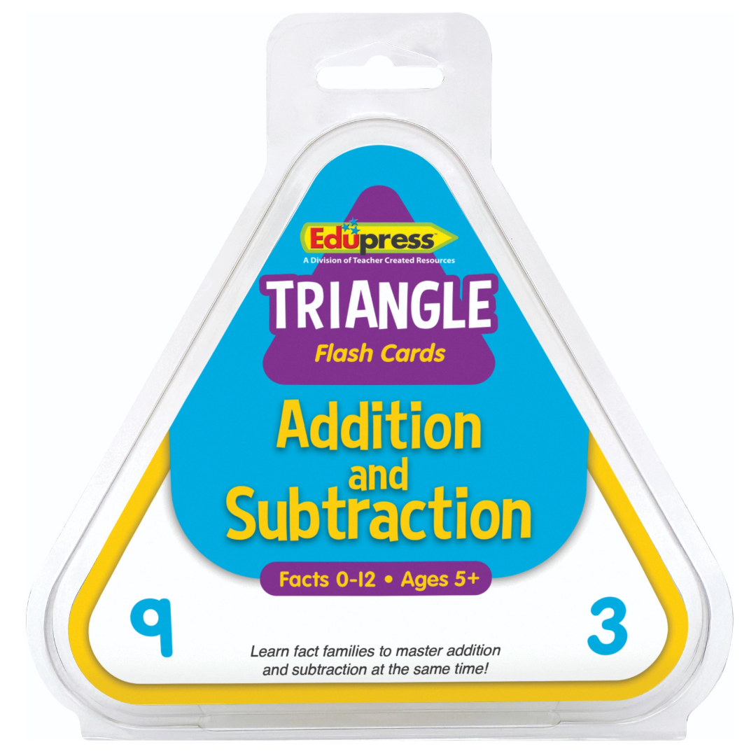 Addition and Subtraction Triangle Flash Cards
