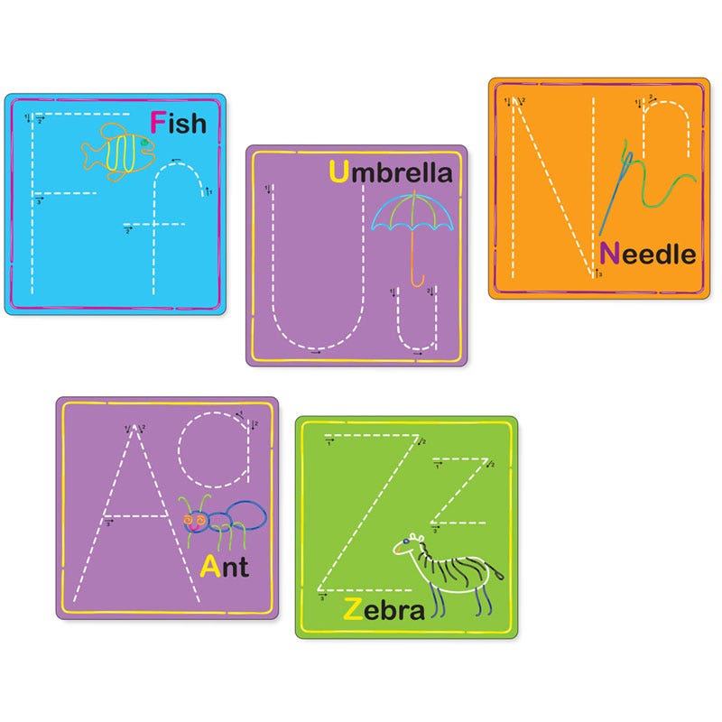 Alphabet Cards Wikki Stix