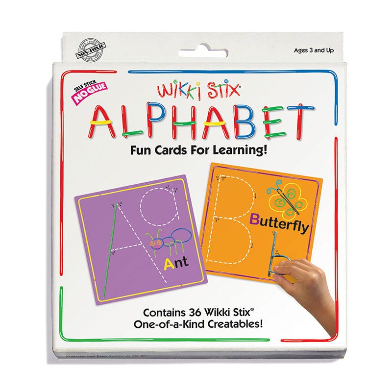 Alphabet Cards Wikki Stix