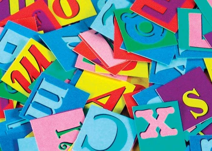 Alphabet Pasting Pieces 2000 pack