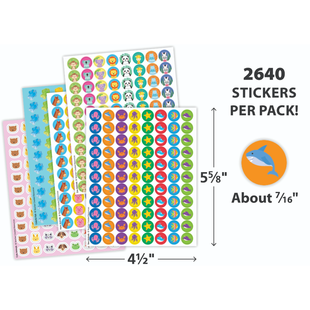Animal Fun Mini Stickers Variety Pack